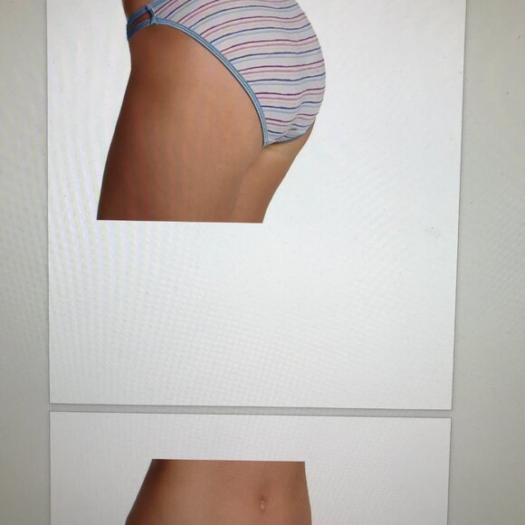 Vanity Fair Cabana Stripe Print Bikini Panty, size 7L, NWT - Picture 3 of 3